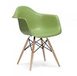 Стул Eames Style DAW Chair салатовый