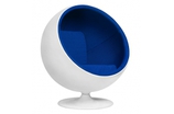 Кресло Eero Aarnio Style Ball Chair синяя ткань