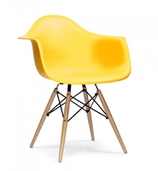 Стул Eames Style DAW Chair желтый