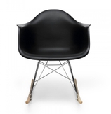 Стул Eames Style RAR Rocking Chair черный