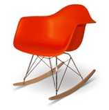 Стул Eames Style RAR Rocking Chair оранжевый