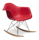 Стул Eames Style RAR Rocking Chair красный