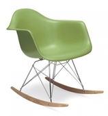 Стул Eames Style RAR Rocking Chair салатовый