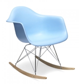 Стул Eames Style RAR Rocking Chair голубой